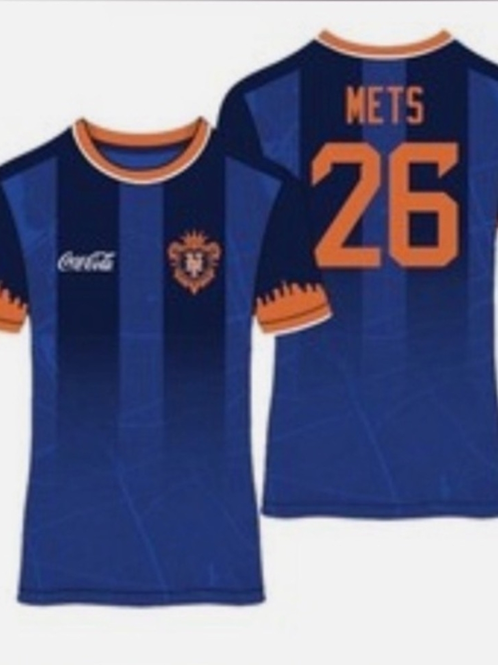 Mets Adult XL #26 Soccer Short Sleeve Jersey Top, NWT